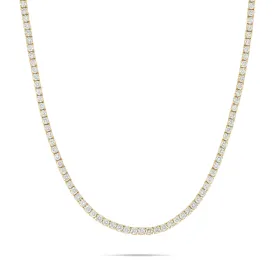 10K Gold 11ctw 4 Prong 3mm Diamond Tennis Chain