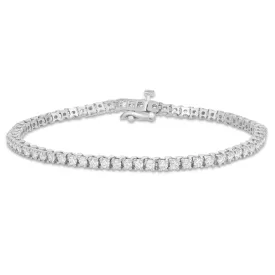 14K Gold 2.67ct 2.2mm Diamond Tennis Bracelet