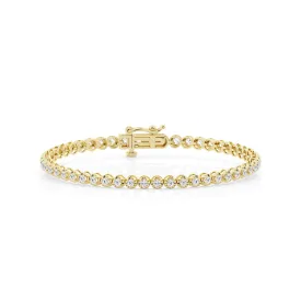 14k Yellow Gold 2.00Ct Lab Grown 75 Diamond Bracelet