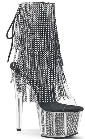 7" Heel Open Toe Fringe Ankle Boot (ADORE-1017SRS)