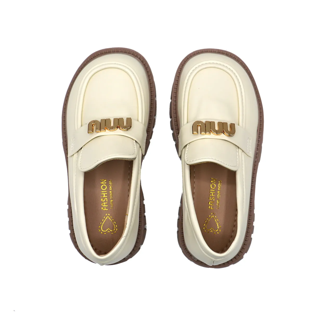 Beige Casual Moccassion G60015