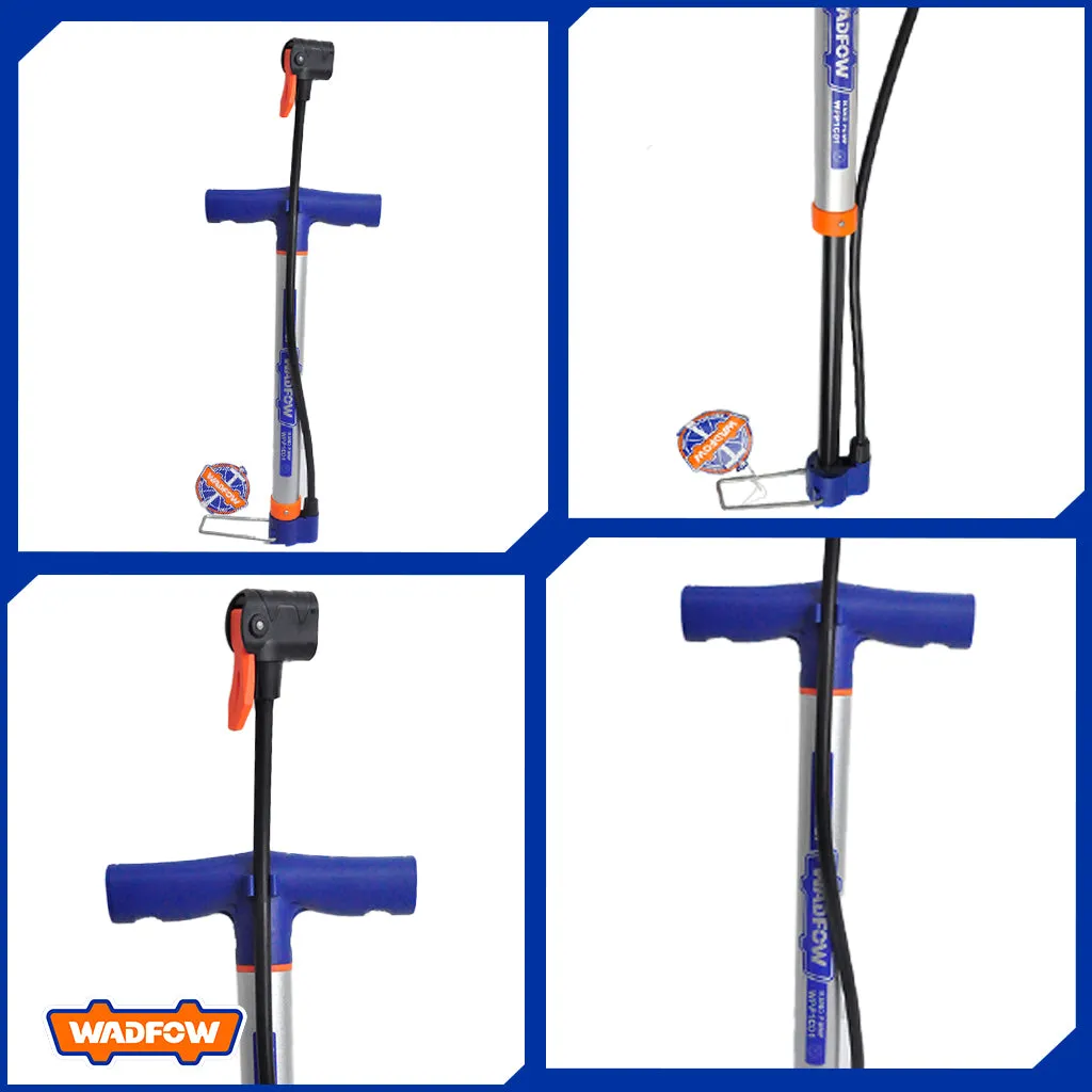 Bicycle Air Hand Pump w/ High Power & High Pressure Durable Hose