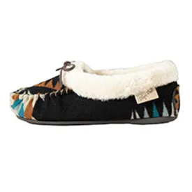 Blazin Roxx Women's Lexi Moccasin Slippers in Southwest Black