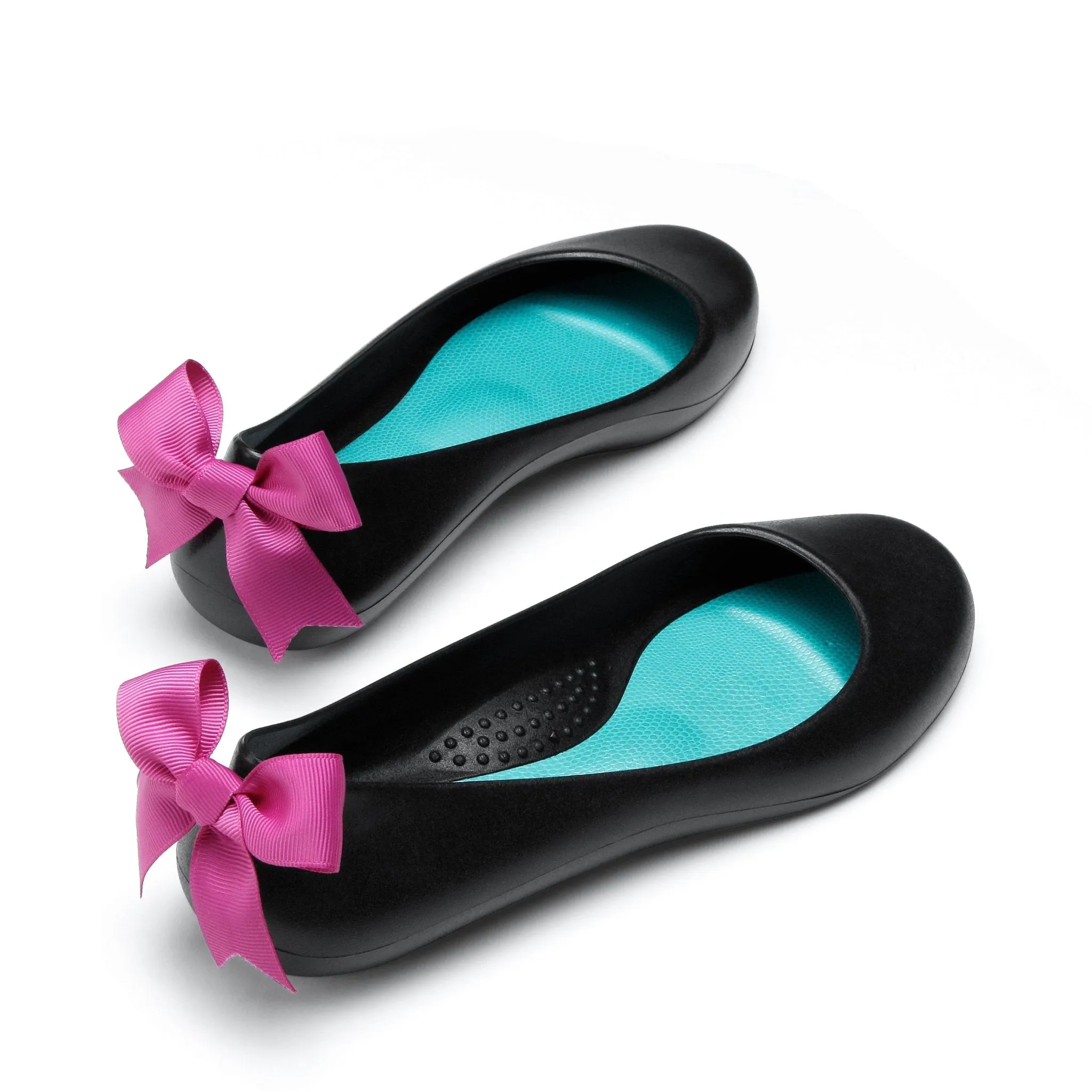 Bow Ballet Flats, Matte Licorice Shoe