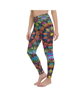 Colorful Mandala Yoga Pants