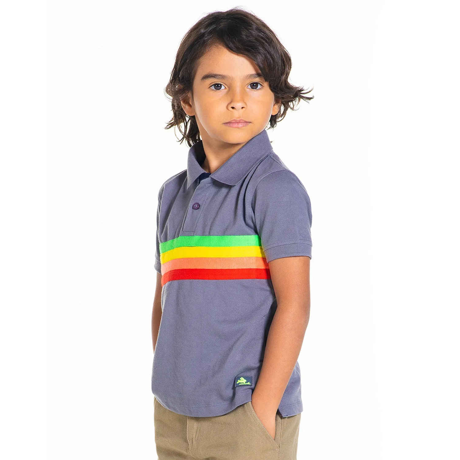 Colorful Striped Polo Shirt