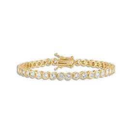 Crystal Bezel Tennis Bracelet