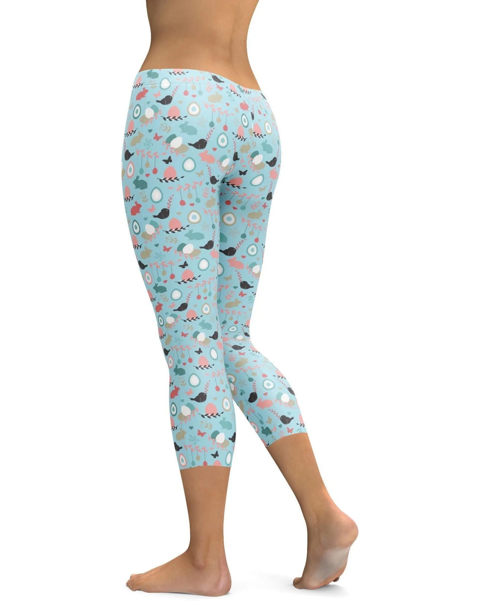 Cute Easter Pattern Capris