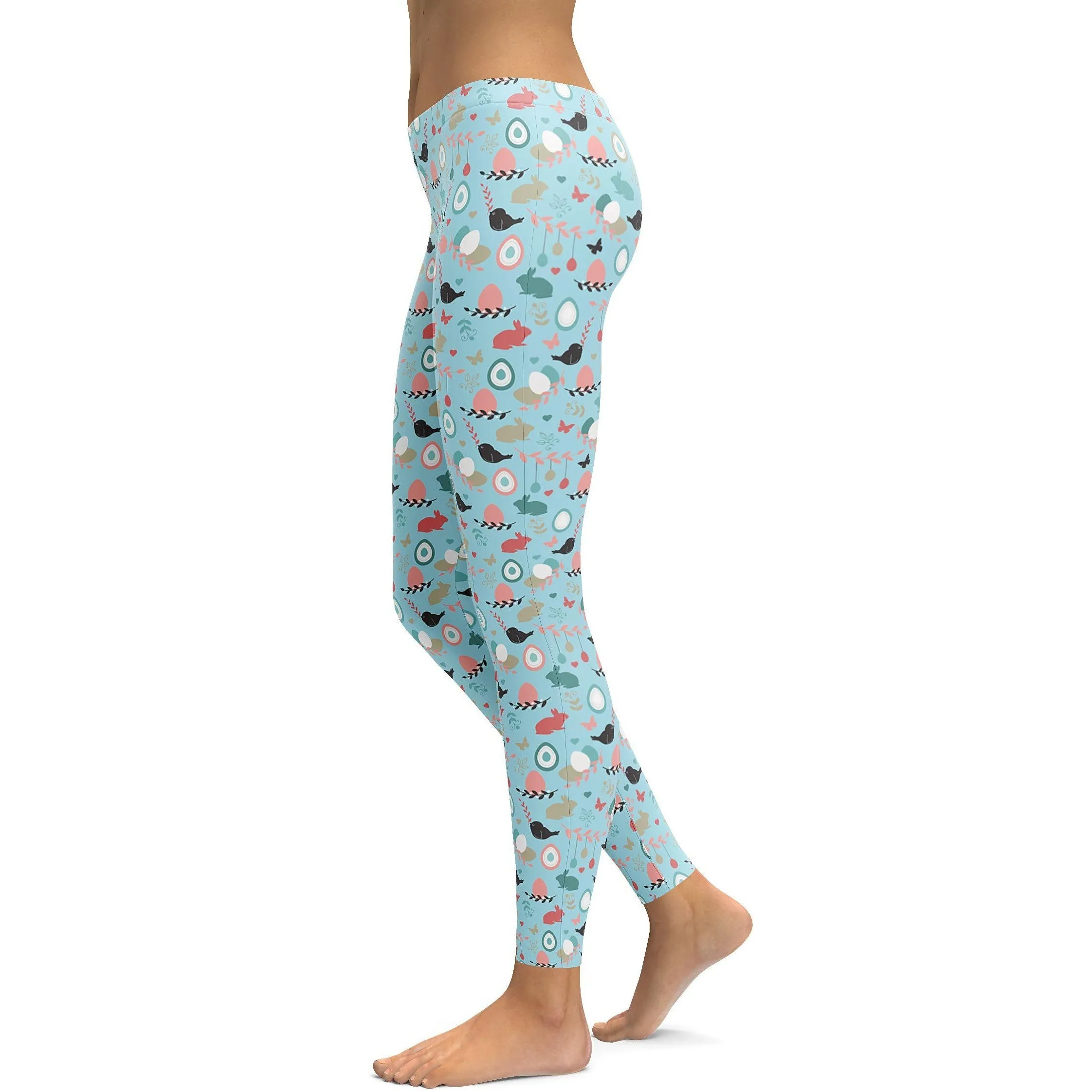 Cute Easter Pattern Leggings