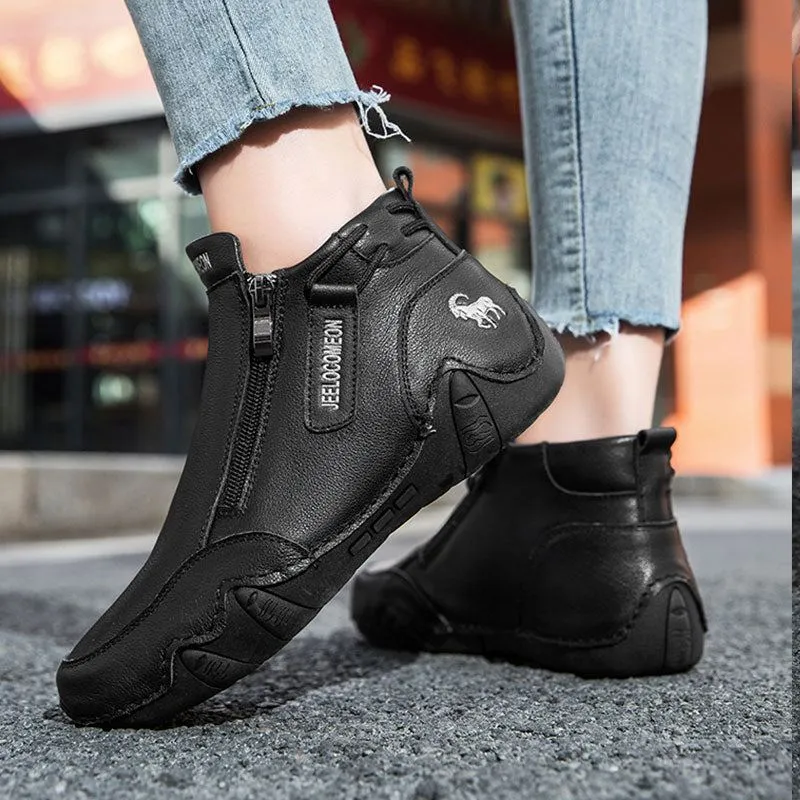 Dbeck® Sidewalk: Leather Soft Surface Versatile Sports And Casual Shoes