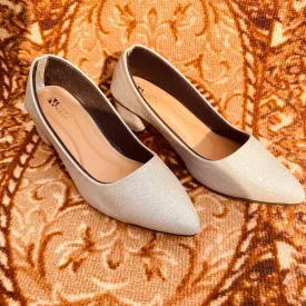 Heeled Pumps Silver Shoes for Women