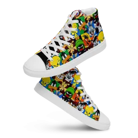 high top canvas shoes