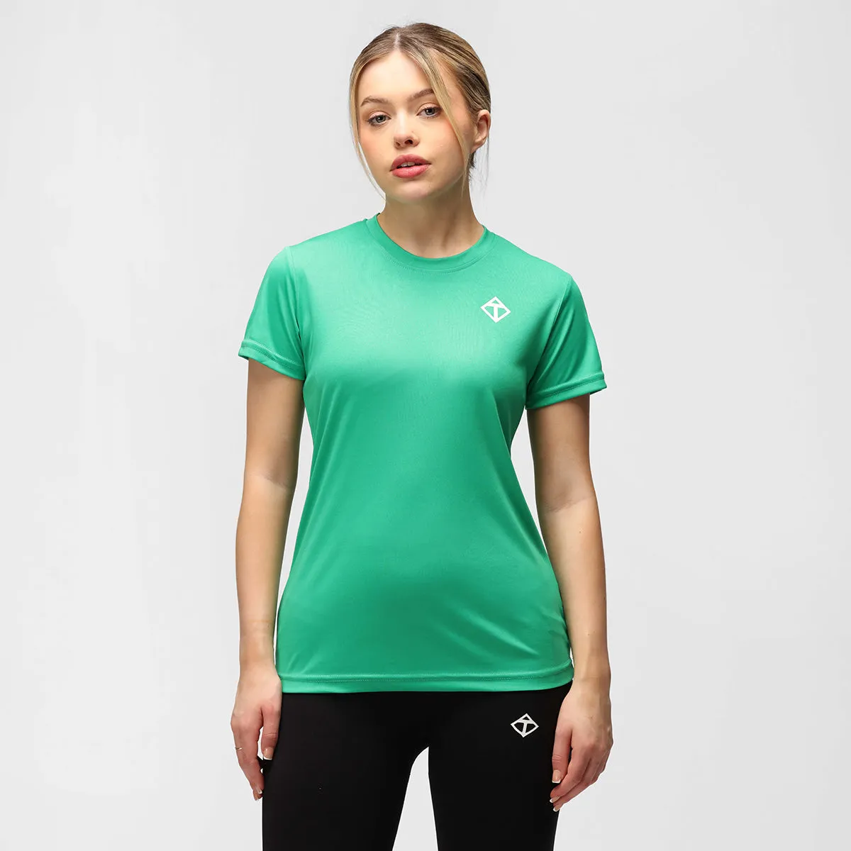 Kelly Green Diamond Ladies Technical T-Shirt