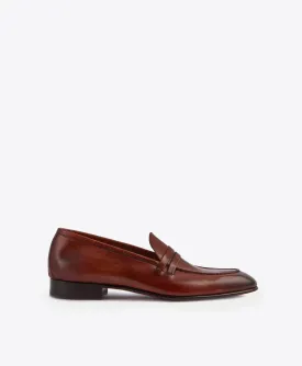 Luca Brown Leather Loafers