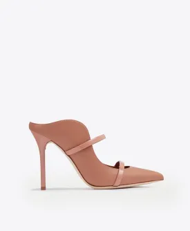 Maureen 100 Blush Leather Mules