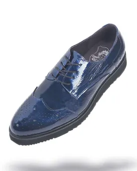 Men's Leather Shoes - Paris Blue - Fashion - Stylish - 2020