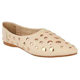 Naughty Monkey - Hariette - Soft Leather Flat in Color Blush 10m