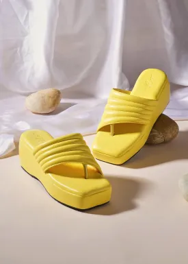 Sable Yellow Platform flats