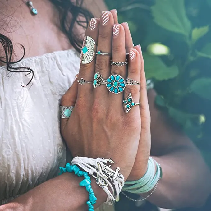 Turquoise & Stone  Large Rings