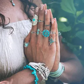 Turquoise & Stone  Large Rings