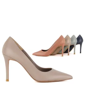 *UK size 13 - KAILANI - beige, 9cm heels