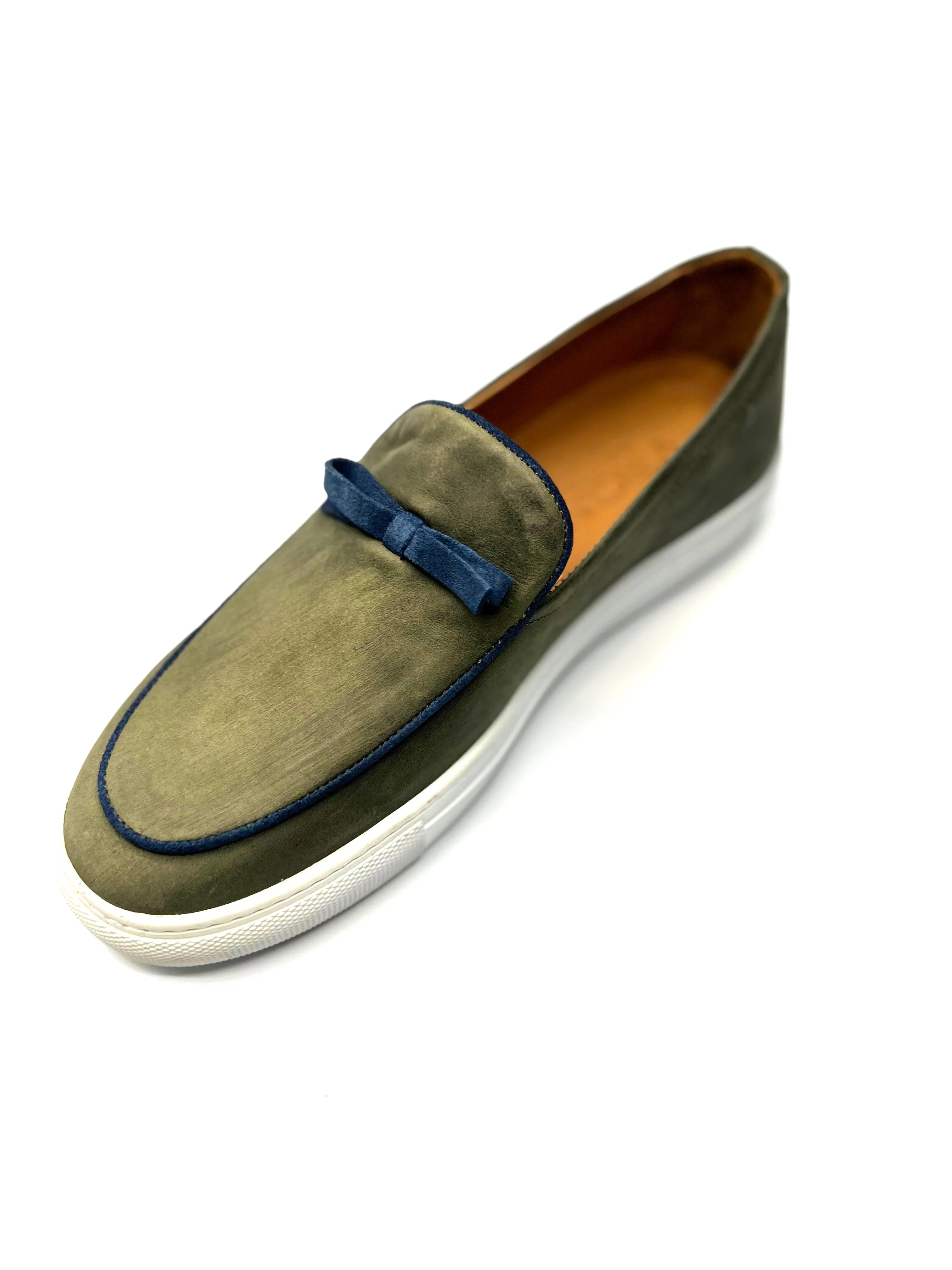 Vercini Elegant Casual Leather Bow Loafer