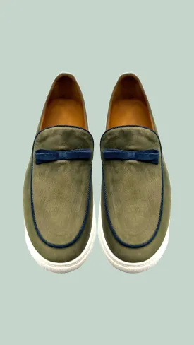 Vercini Elegant Casual Leather Bow Loafer