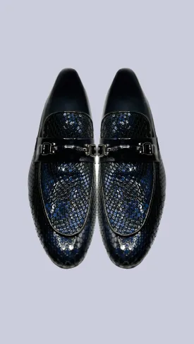 Vercini Exotic Skin Texture Loafers